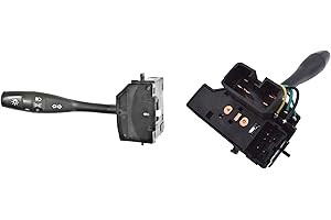 EASYSHOP24H Asta Devio Luci + Frecce Compatibile Per L200 (1998-2004) Con 2 Connettori : 7 + 5 PIN Azionatore Indicatori di Direzione Devioluci Nero Manuale Pulsante Lever