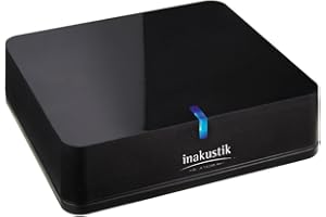 inakustik – 00415003 – Bluetooth Audio Receiver | Für die kabellose Musikwiedergabe vom Smartphone / Tablet über die HiFi Anlage | 1 Stk | Dank aptX-Technologie in CD-Qualität - Inkl. optischem Ausgang