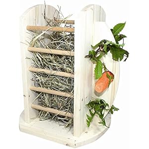 Elmato 12858 Futtertower für Heu und Karotten Futterraufe