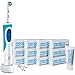 Produktbild Braun Oral-B Vitality CrossAction 2D elektrische Zahnbürste D12.513 Timer + 12 Tuben meridol Sanftes Weiss Zahnpasta (12 x 20 ml)