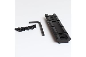 NOGA 20 mm Picatinny Curved Underside Adattatore di Base del Supporto del Tessuto della Guida di Cavo Accessori Lunghi di Caccia di 100mm