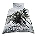 Price comparison product image Assassins Creed Bed Linen with Logo from Elbenwald 2 Piece 135x200cm, 50x75cm