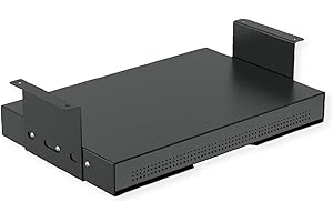 ROLINE Untertisch-Schublade mit Ablagefläche, slim, Schwarz