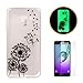 Produktbild CaseHome Compatible for Samsung Galaxy A3 (2016)/A310F Luminous Hülle Leuchtende Silikone Rückhülle Silikon Gel Etui Handy Hülle Weiche Transparente TPU Back Case Tasche Schale-Vögel Löwenzahn