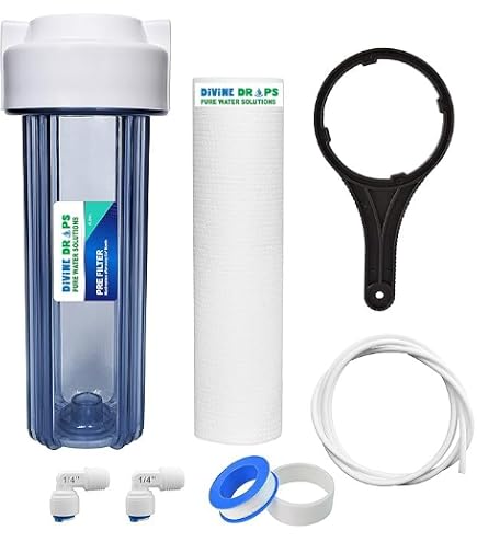 DIVINE DROPS RO Inline Filter Set (Sediment + Carbon) for All RO