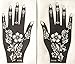 4 Sheets STENCILS TATTOO s130 131 Mehndi TemplateTattoo Henna Designs for Hand - single use - for Henna Tattoo Glitter Tattoo Airbrush Tattoo