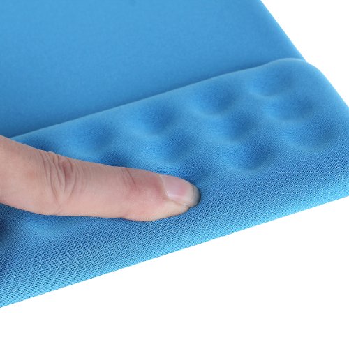 HIMRY Handgelenkauflage Mouse pad mit Gel Handgelenkunterlage Mouse pad mit Gel, Gel Mauspad, Textil, Azurblau, KXC5101 azure - 6
