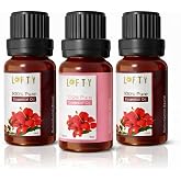 3 Adet Avantajlı Set Lofty Amber Romantik Saf U&ccedil;ucu Yağ (10ml) -%100 Doğal Esansiyel Yağ | Etkileyici ve Egzotik Oda Kokusu, 