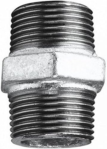 GALVANISED MALLEABLE Iron BSP Hexagon Nipple Equal 1/2"