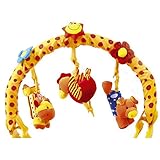 Spielbogen "Fliegende Tiere" für den Kinderwagen oder -bett, farbenfrohes Mobile für lachende Kinderaugen, fördert den Hör- und Tastsinn und regt zu Bewegung an