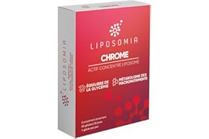 Prescription Nature - CHROME LIPOSOMIA - Complément Alimentaire Glycémie, Macronutriments (Sucre, Graisse) et Glucides - Actif Concentré, Formule Liposomée - Fabrication Française - 30 Gélules