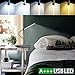 Produktbild LED Klemmleuchte 6W dimmbare Bettleuchte Farben Leselampe Flexible Augenschutz für Schlafzimmer Büro mit 5 Helligkeitstufen mit 5 helle USB-Kabel Inklusive