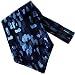 Produktbild Laudati Ascot Ascotkrawatte Krawattenschal Krawattentuch Plastron Schal Halstuch Herrentuch Tuch Ascotkrawatte Krawatte Cravat E4725 Schwarz Blau Camouflage 115 x 15 cm