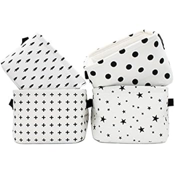 qseven Lagerung Organizer Körbe Original Leinen und Stoff
