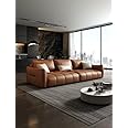 Italian Module Free Combination Floor Relax Sofa Couch Sofy Tuinmeubelen Sets Arredamento Mueble Salon Furniture Living (Brown, 200W x 100D x 80H cm)