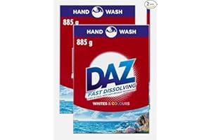GENERIC DAZ Washing Powder - Hand Wash Whites & Colours - Stain Removal & Colour Protection - 885g (Pack Of 2) Jafe