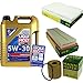 Produktbild Filter Set Inspektionspaket 5 Liter Liqui Moly Motoröl Longlife III 5W-30 MANN-FILTER Innenraumfilter Luftfilter Ölfilter