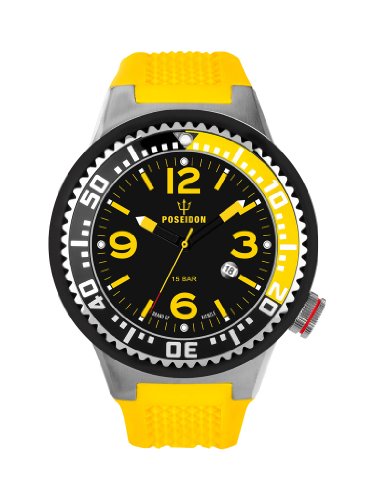 Kienzle K2011153033-00249 - Orologio da polso uomo, silicone, colore: giallo