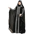 BURAQUE DESIGNER Nida fabric Free Size Muslim Burqa/Abaya & Burkha Dress for Muslim women and Girl's (F01-Burkha)