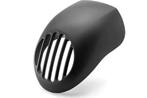 ALCHEMY PARTS Headlight Cowl Fairing | Matt Black with Vertical Grill for Sportster XL 883 1200 Dyna FXR FXRS 1340 1450 | 1982 to 2010 Models with 5.75 Inch 146mm Bottom Mount Headlights