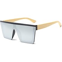 Lunettes De Soleil Rectangulaires Sans Monture Uv400 En Métal Lunettes