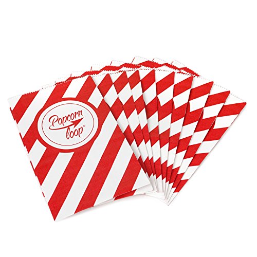 Die Original Popcornloop Popcorntüten 5 x 10er Packungen Insgesamt 50 Stück Material Aus Papier Heimkino Erlebnis - 7