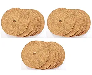 COIRGARDEN-Coco Fiber Mulch MAT for Plants - 6 INCH 15 Pieces - Coir Weed MAT