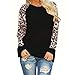 Produktbild MEIbax Leopard Bluse Langarm Damenmode Damen T-Shirt Oversize Tops Pullover Oberteile Bluse S-5XL