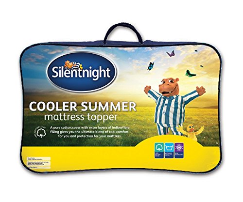 Silentnight Cooler Summer Matratzenauflage, Textil, Single (93 × 193 cm)