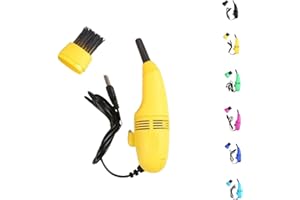 QingxingFa Aspirateur Professionnel, Aspirateur pour Machine À Coudre, Aspirateur pour Clavier, Aspirateur pour Ordinateur Portable, Aspirateur pour Ordinateur Portable Électronique (Jaune)