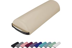 Vivezen - Traversin, coussin demi-rond 66 cm x 22 cm x 12 cm pour table de massage - Plusieurs coloris