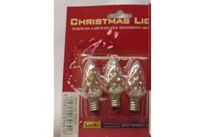 FDL 3 E10 Screw in Tulip Spare Bulbs 2.4v 0.48w 0.2a Clear