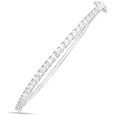 ZAVYA 925 Sterling Silver Solitaire Rhodium Plating Bracelet|Gift for Women and Girls|With Certificate of Authenticity and 92