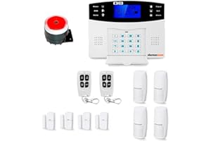 ALARMASZOOM Alarma Hogar AZ017-2 gsm Castellano sin cuotas para casa. Facil instalación. Asistencia telefónica en Castellano. App con Control Remoto SMS. Facil configuración. Protección y Seguridad hogar (Kit 2)