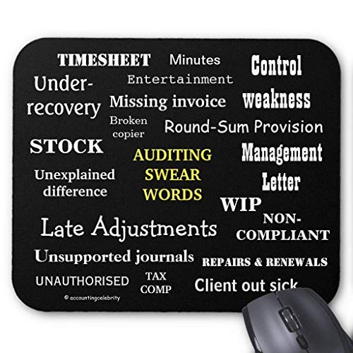 Preisvergleich Produktbild Auditing Swear Words Auditing Terms Joke Mousepad
