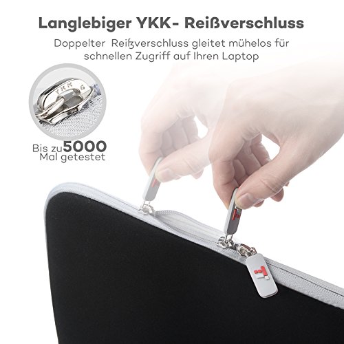 TaoTronics Notebook Schutzh  lle f  r Sleeve 13  - 13 3  MacBook Air   Pro  Laptops  Notebooks  Ultrabooks - YKK-Rei  verschluss  Schockfest   Kratzfe
