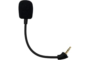 SPTSSWET Microphone de Rechange pour Kingston pour HyperX Cloud Mix Gaming Détachable Anti-Bruit Micro pour PS4, Xbox One, PC, Jack 3,5 mm, 15cm
