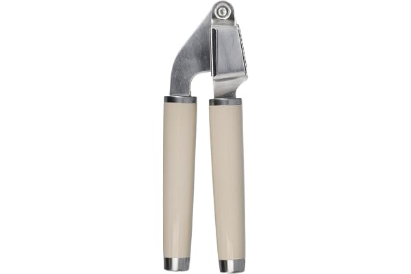 KitchenAid - Presse-Ail Manuel en Inox - Couleur Blanc Amande