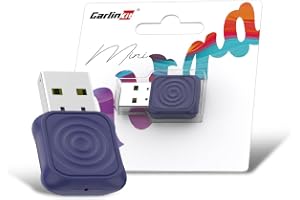 Carlinkit MINI Ultra Wireless CarPlay Adapter, USB-A/C, Retain Controls | Ultra-Compact Wireless CarPlay & Android Auto Adapter, Easy to Hide, Retains OEM Controls, Stable Connection