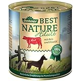 Dehner Best Nature Hundefutter, Adult Rind und Reis mit Distelöl, Probiergröße, 400 g