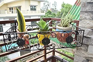 NAYAB Iron Plant Stand, 54 x 14 x 20 cm, 1 Piece