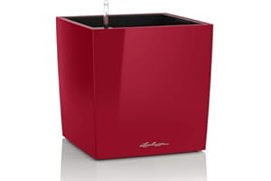 LECHUZA CUBE Premium 30 scarlet red high gloss 16467