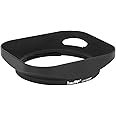 Haoge LH-VM35P Bayonet Metal Rectangular Square Lens Hood for Voigtlander Nokton Aspherical ASPH 40mm f/1.2 VM, 35mm f1.2 VM, 50mm f1.2 VM Leica M LM Mount Lens Replaces LH-8 Hollow Out Designed Black
