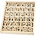 Produktbild Buchstaben und Zahlen, 4 cm, MDF, 288 sort.