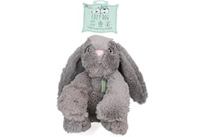 Cozy Dog Bunny Dog Kuscheltier - Kuschelhund mit Herzschlag - reduziert Trennungsangst - bietet Ruhe, Wärme und Geborgenheit - speziell für Welpen - Grau