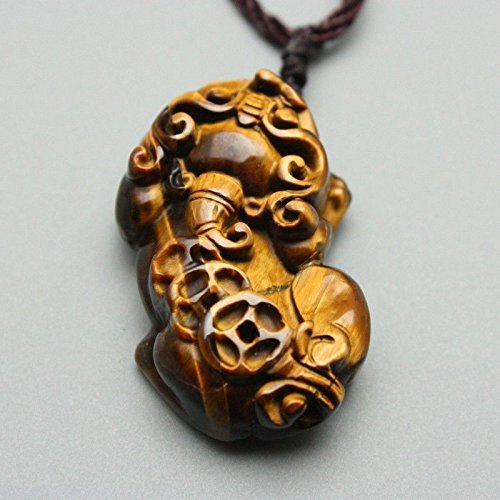 Preisvergleich Produktbild Pixie Anhänger - Amulett Glück und Reichtum - Tigerseye 0-23