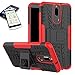 Produktbild Hybrid Outdoor Schutzhülle Tasche Schwarz / Rot mit Tempered 0,3 mm H9 Echtglas Panzerglas Folie für Huawei Mate 10 Lite / Produktset
