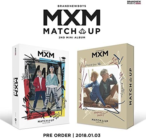 MXM BRAND NEW BOYS - MATCH UP [Random ver.] (2nd Mini Album) CD+Photobook+On Pack Poster+2Photocards
