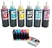 Produktbild Prestige Cartridge CISS T0807 System Komplett mit 6 x 100ml Nachfülltinte für Epson Stylus Photo P50, PX650, PX660, PX700W, PX710W, PX720WD, PX730WD, PX800FW, PX810FW, PX820FWD, PX830FWD, R265, R285, R360, RX560, RX585, RX685 Drucker