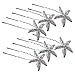Bodhi2000® 6 Pcs Womens Starfish Crystal Hair Pins U-shape Hair Clips